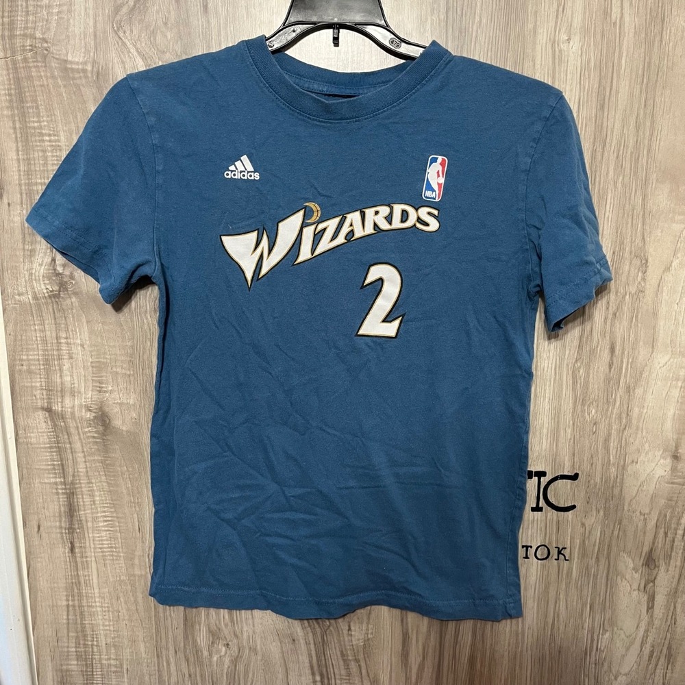 Adidas Washington Wizards John Wall #2 Youth XL Blue NBA Basketball T Shirt